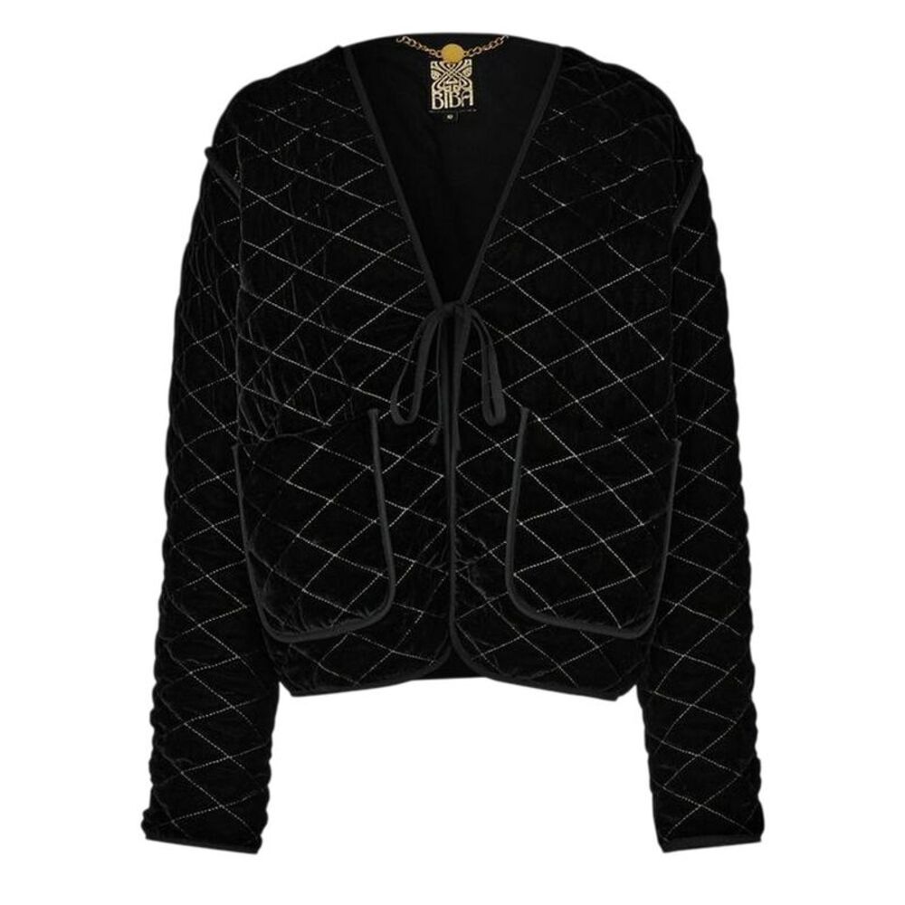 Biba Womens/Ladies Sparkle Velour Jacket / Black